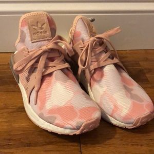 Adidas NMD pink camo sneakers